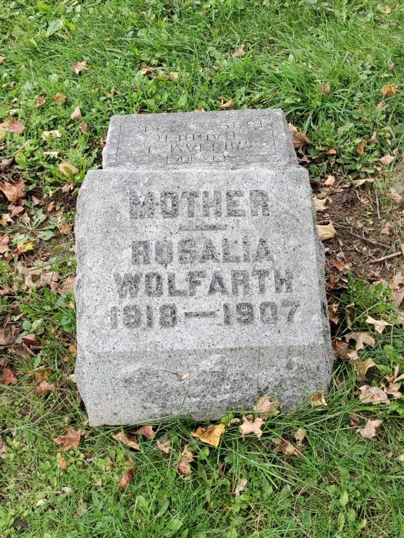 Rosalia Wolfarth's grave. Photo 3
