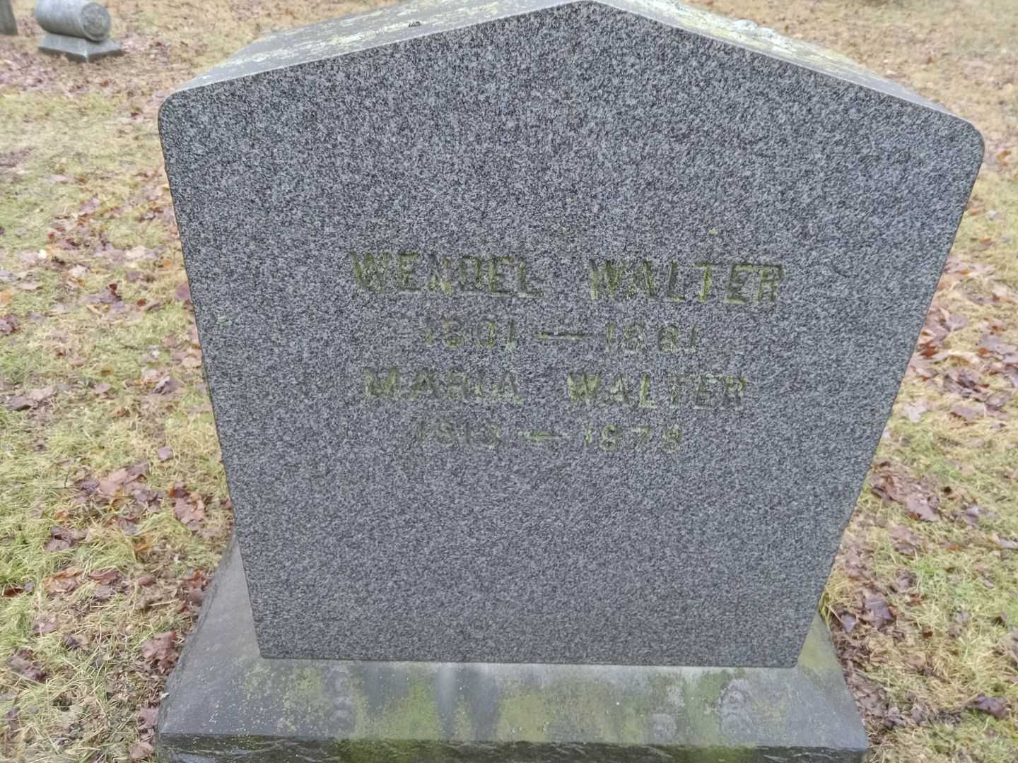 Maria Margaretha Walter's grave. Photo 2