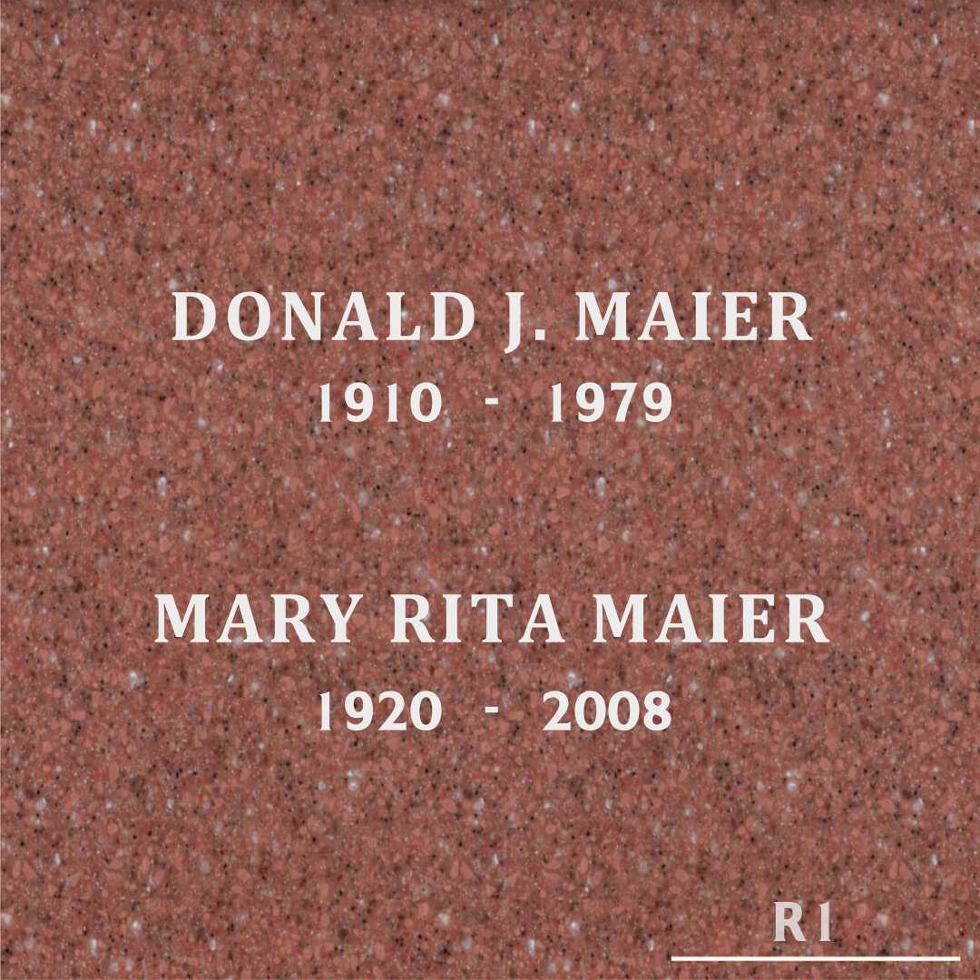 Mary Rita Maier's grave