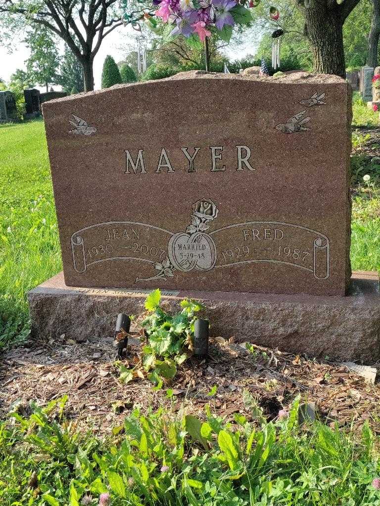 Jean Mayer's grave. Photo 2