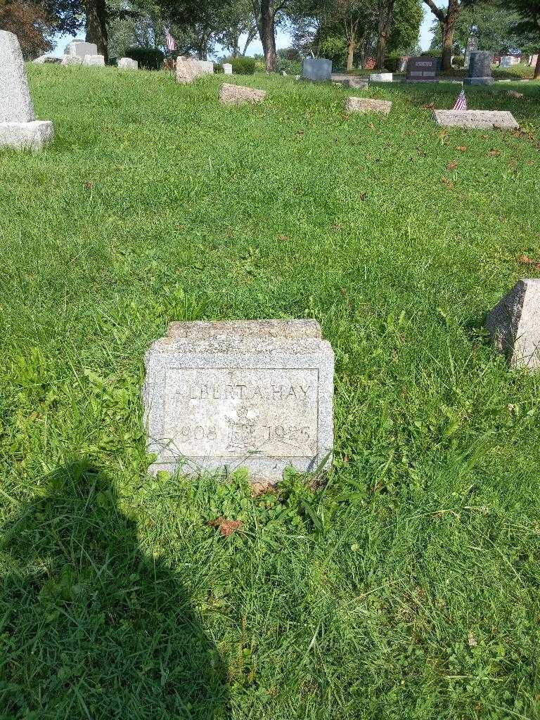 Albert A. Hay's grave. Photo 1