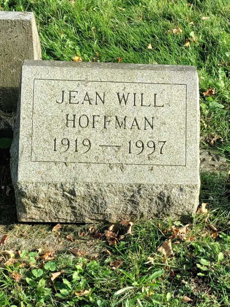 Jean Will Hoffman's grave. Photo 3