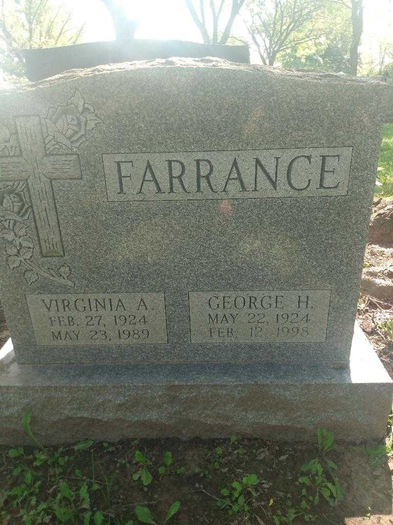 Virginia A. Farrance's grave. Photo 3