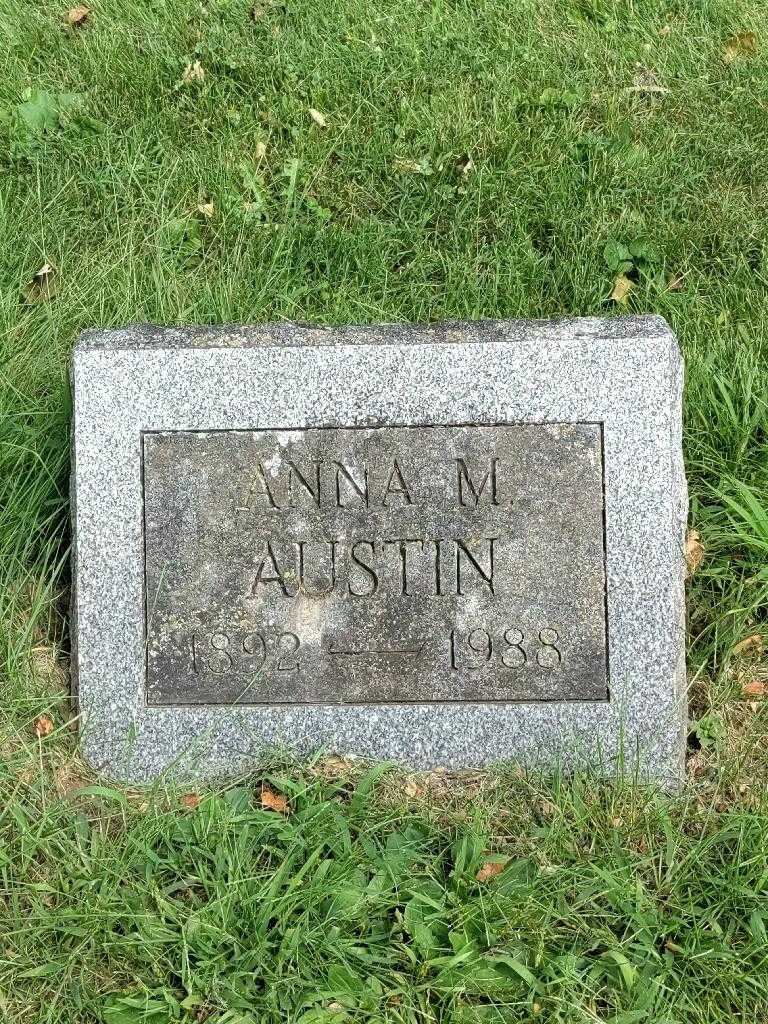 Anna M. Austin's grave. Photo 3