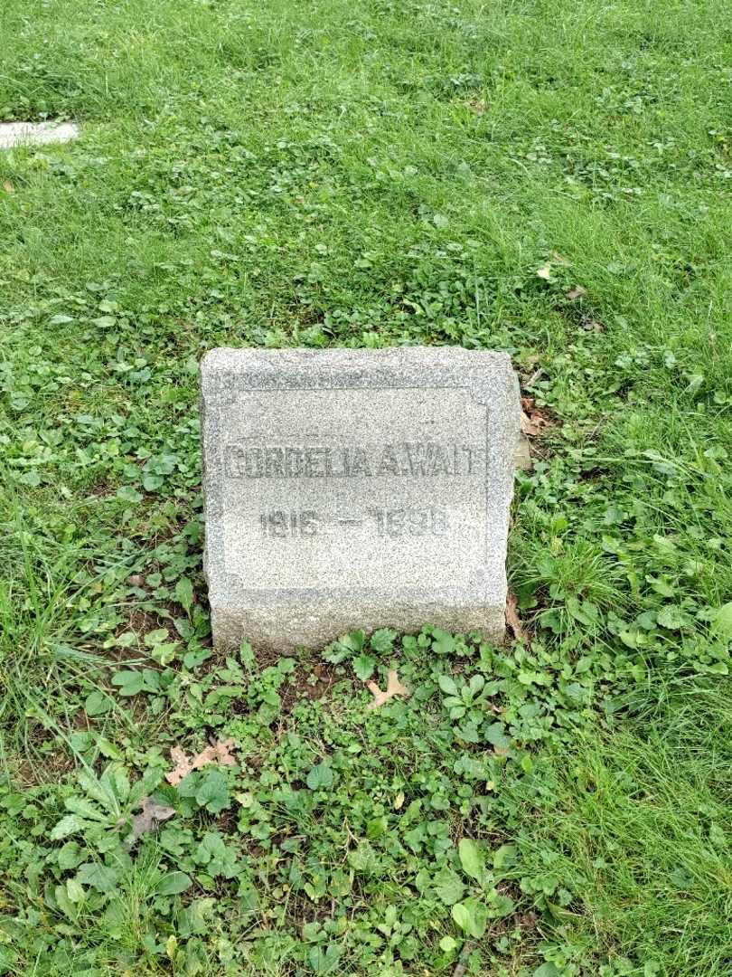 Cordelia A. Wite's grave. Photo 2