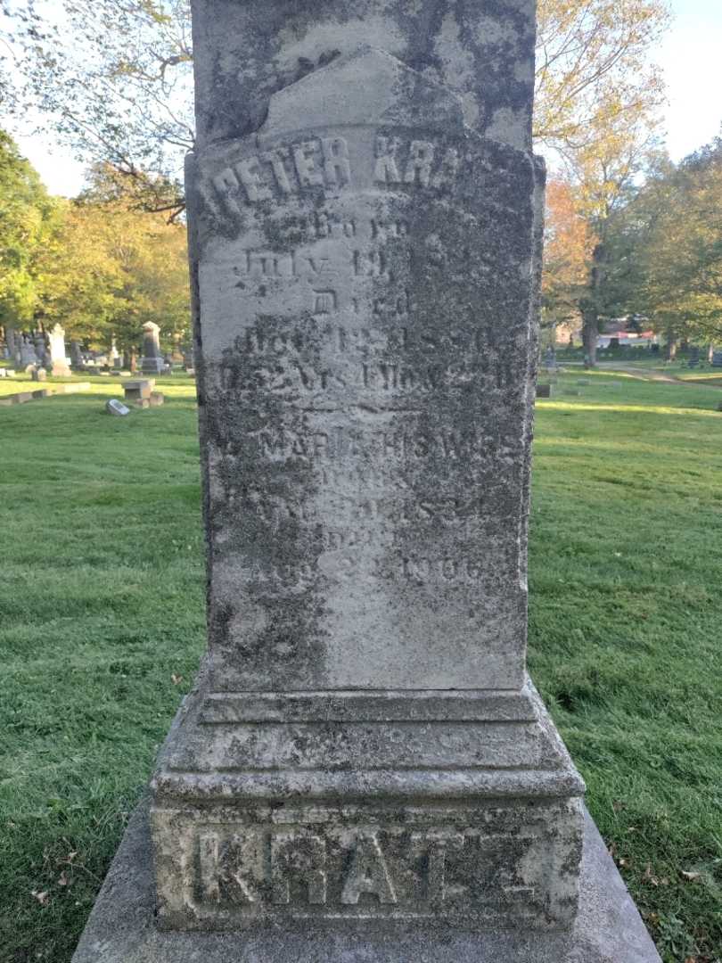 Peter Kratz's grave. Photo 3