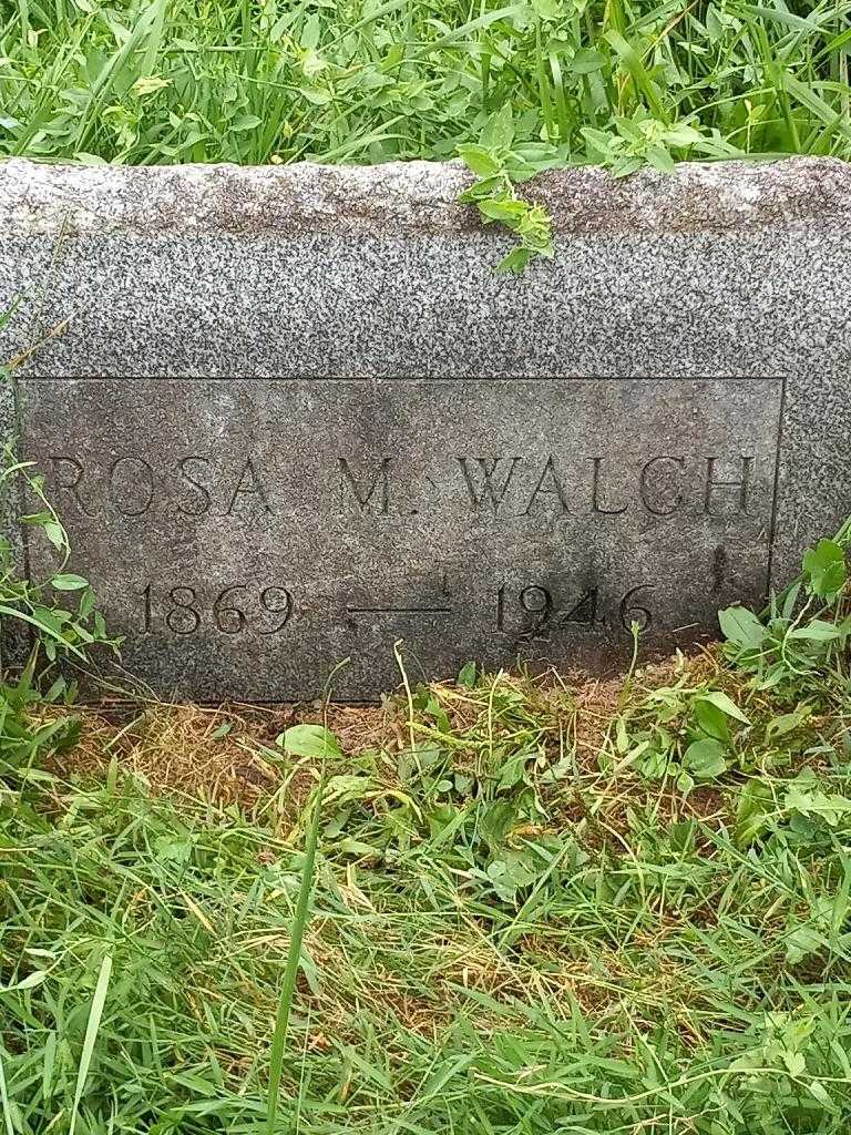 Rosa M. Walch's grave. Photo 1