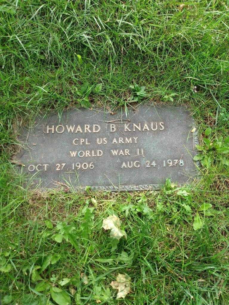 Howard B. Knaus's grave. Photo 2