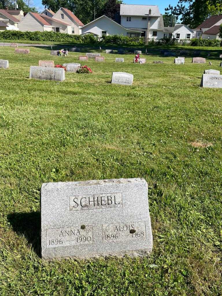 Anna Schiebl's grave. Photo 2