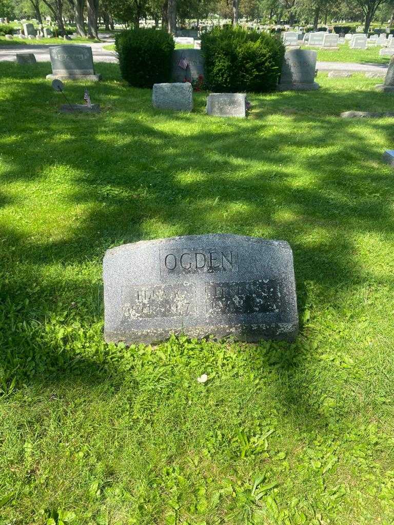 Edna K. Ogden's grave. Photo 2