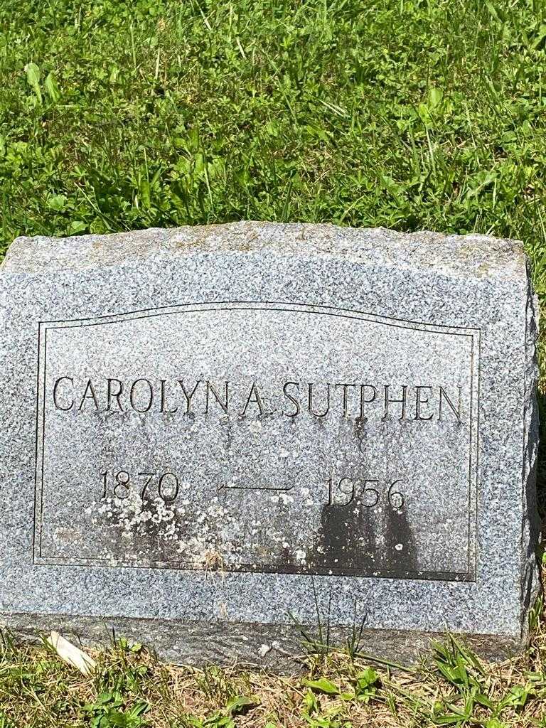 Carolyn A. Sutphen's grave. Photo 3