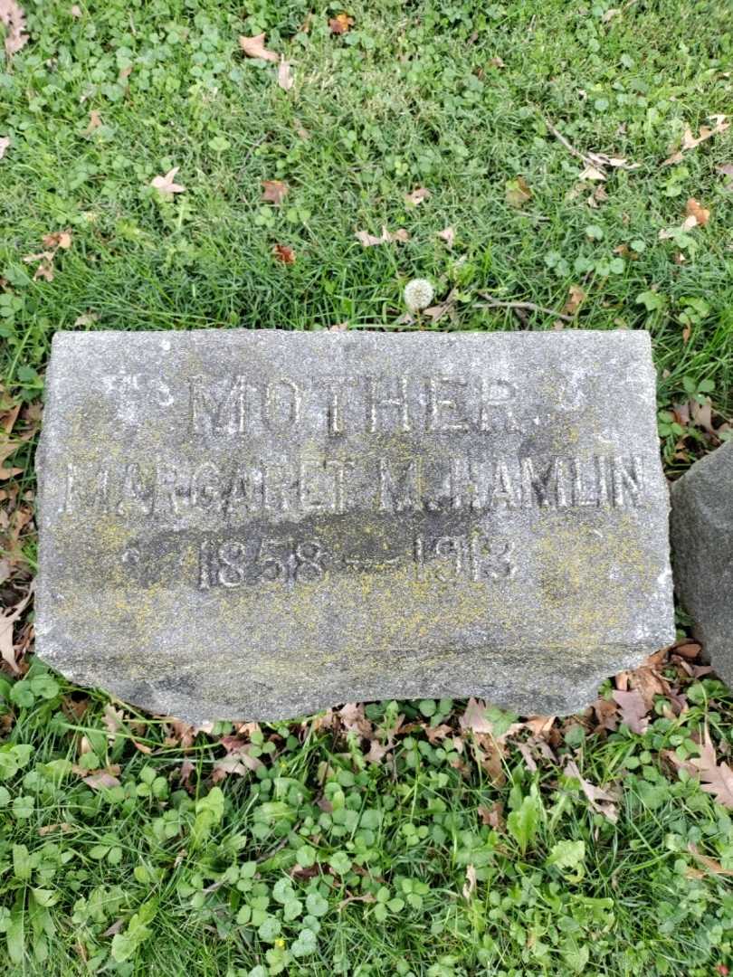 Margaret M. Hamlin's grave. Photo 3