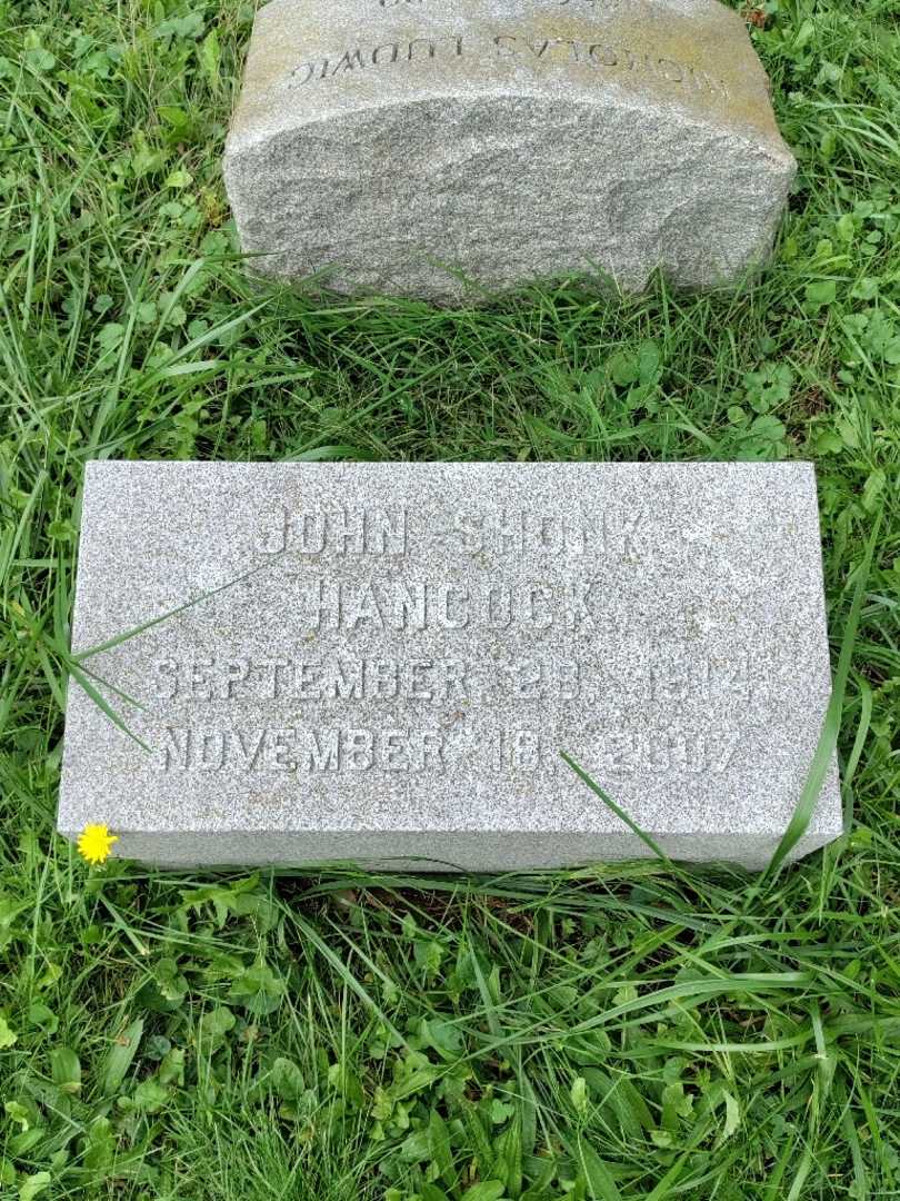 John Shonk Hancock's grave. Photo 3
