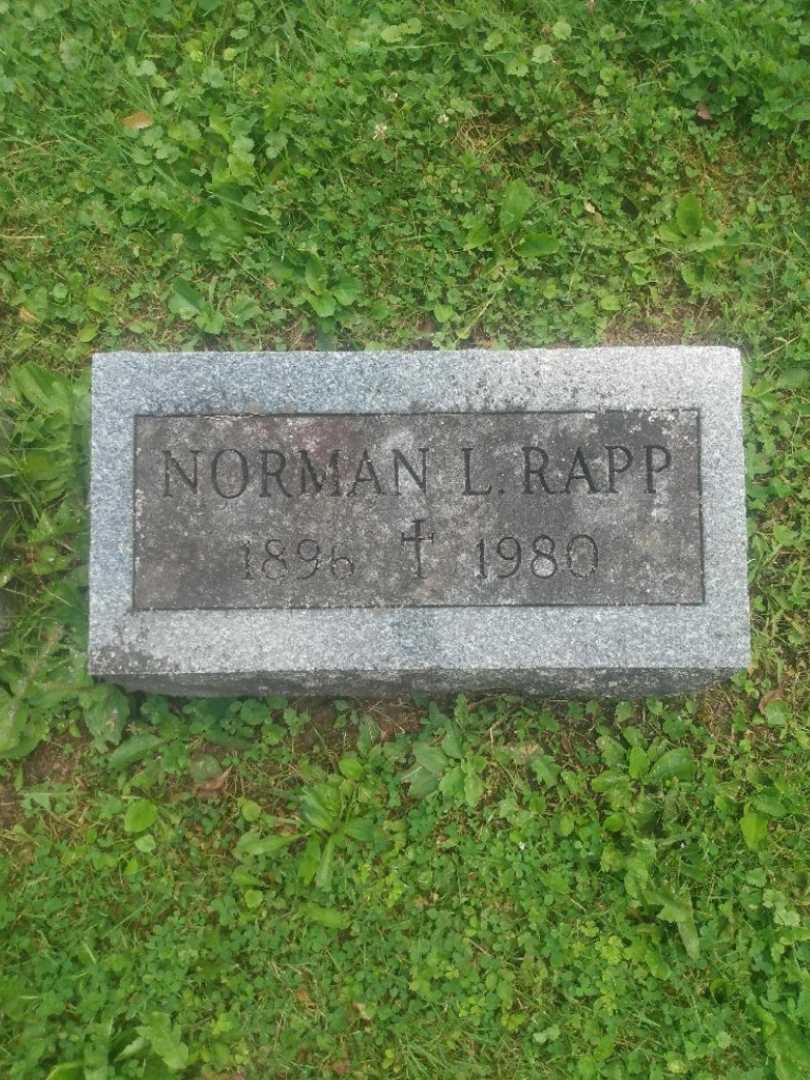 Norman L. Rapp's grave. Photo 3