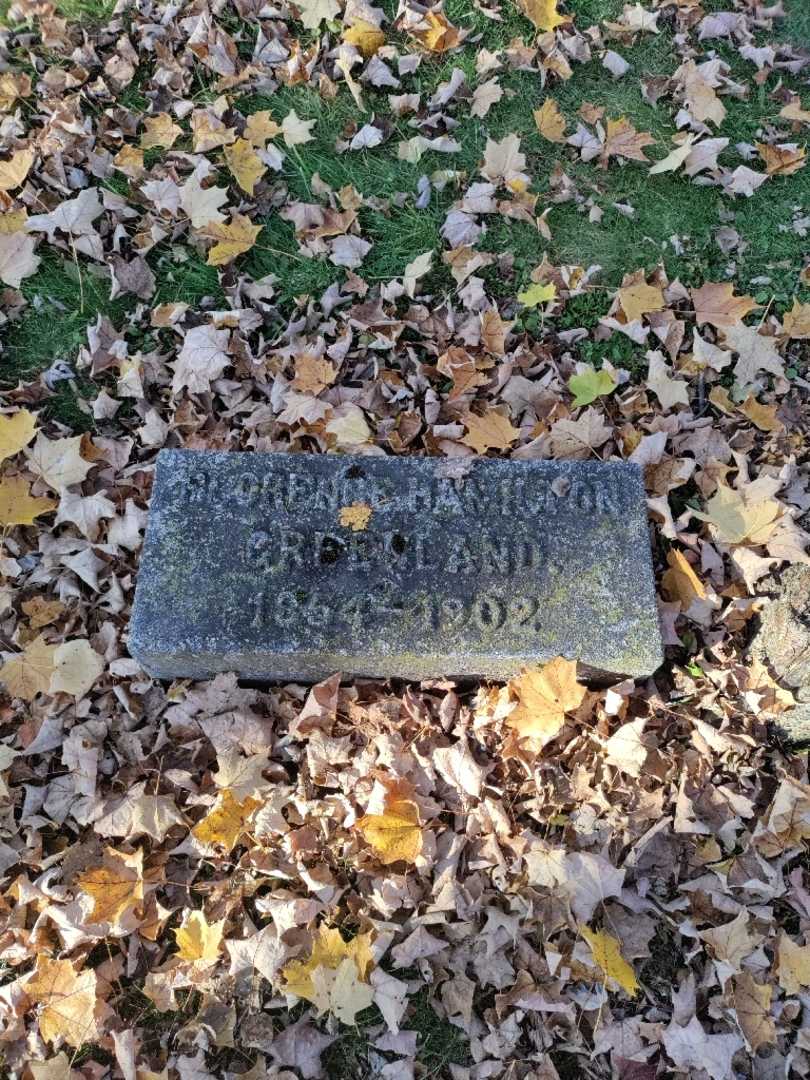 Florence Hamilton Greenland's grave. Photo 2