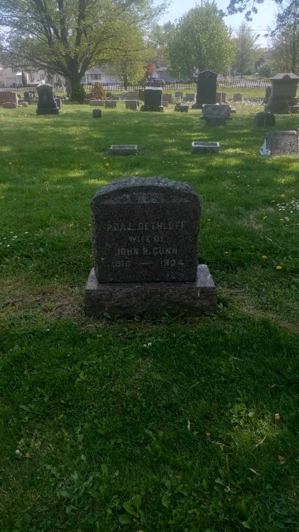 Ada Louise Gunn Dethloff's grave. Photo 3