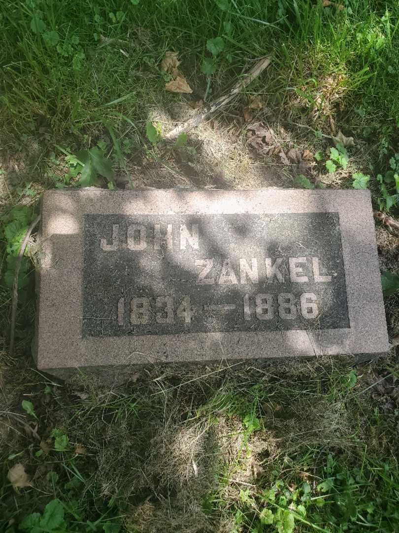 Frederick W. Zankel's grave. Photo 1