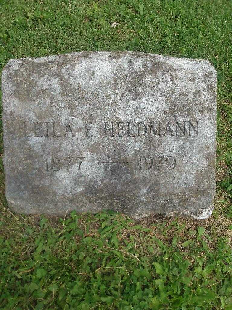 Leila E. Heldmann's grave. Photo 2