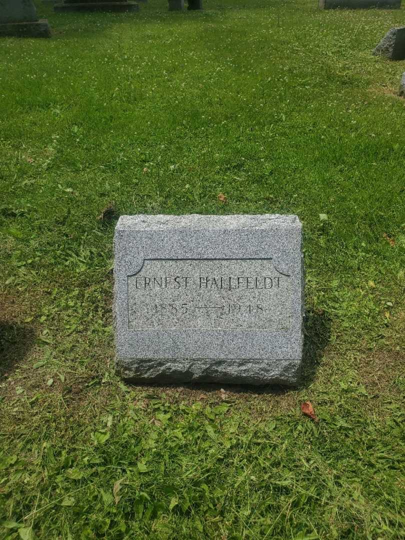 Ernest Hallfeldt's grave. Photo 2