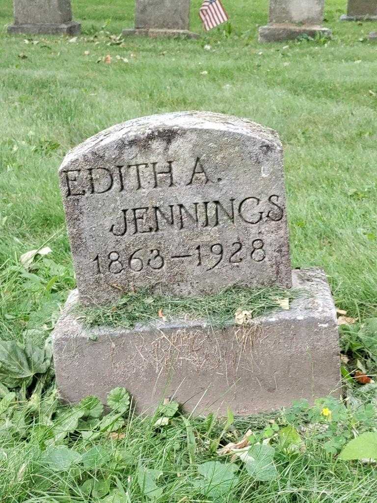 Edith A. Jennings's grave. Photo 3