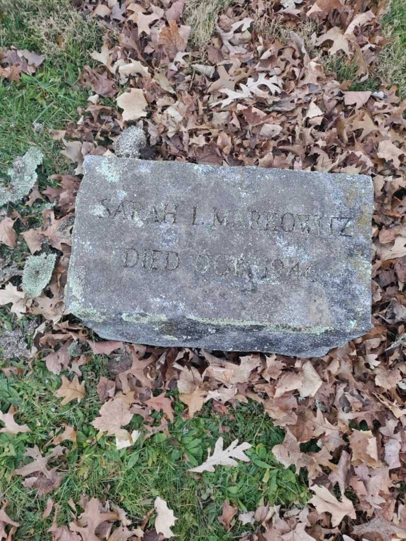 Sarah L. Markowitz's grave. Photo 3