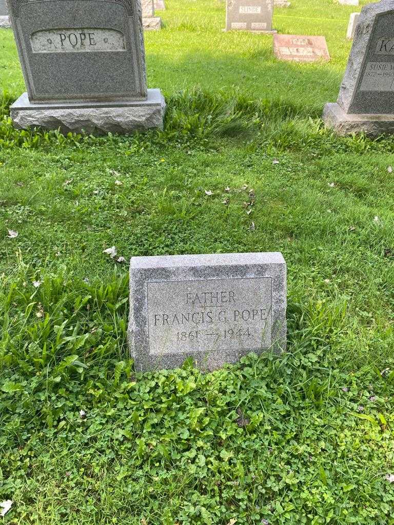 Francis G. Pope's grave. Photo 2