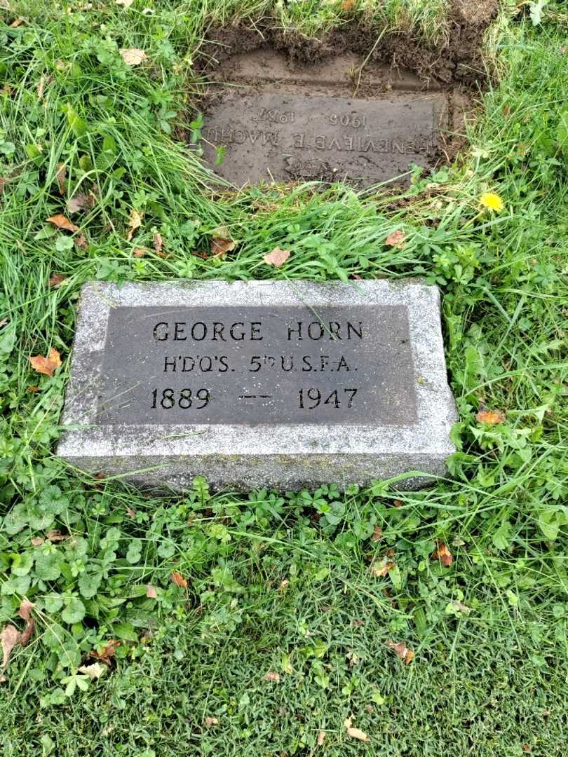 George Horn Junior's grave. Photo 2