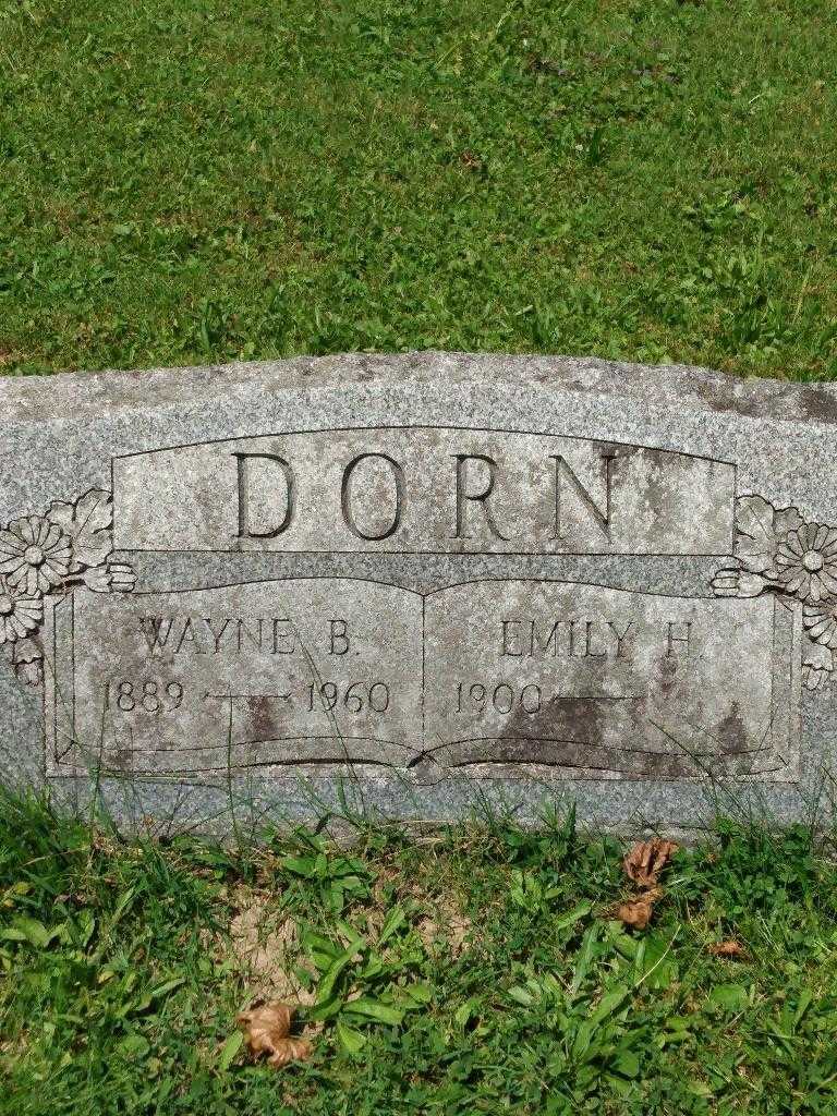 Emilie H. Dorn's grave. Photo 3