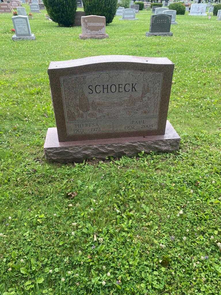 Theresa Schoeck's grave. Photo 2