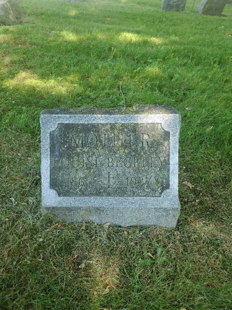 Louise Beckley's grave. Photo 2
