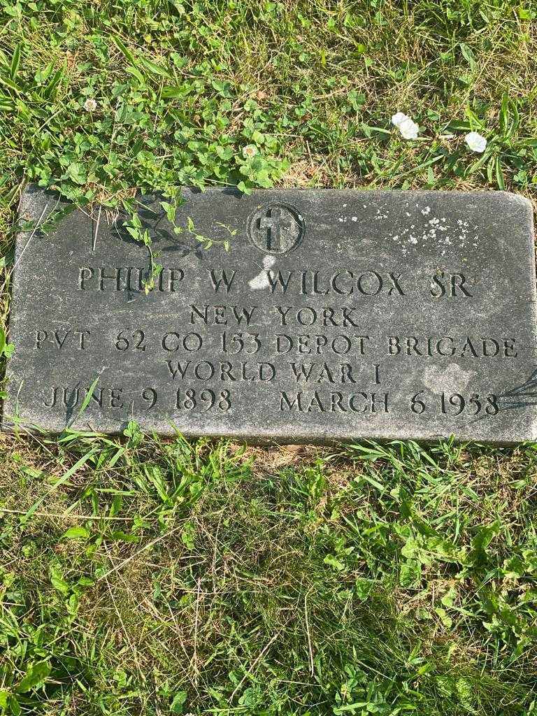 Philip W. Wilcox Senior's grave. Photo 3