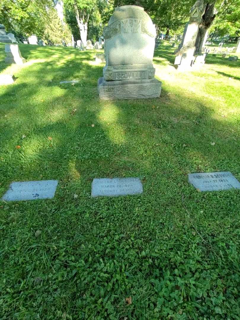 Clinton L. Scoville's grave. Photo 1