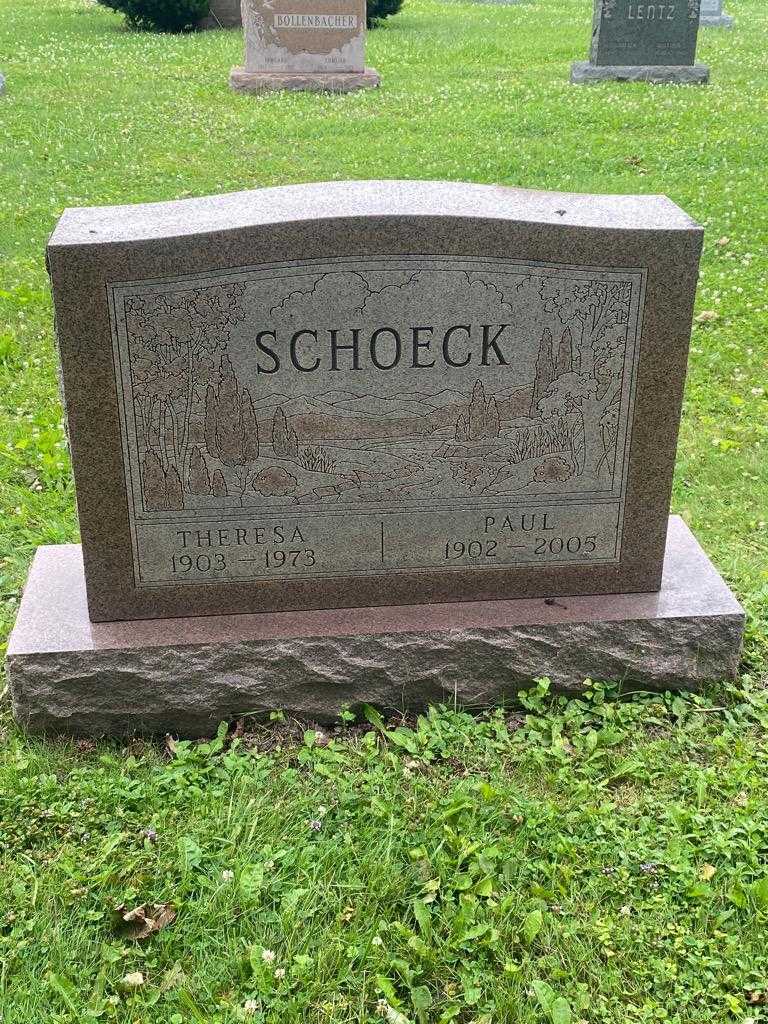 Theresa Schoeck's grave. Photo 3