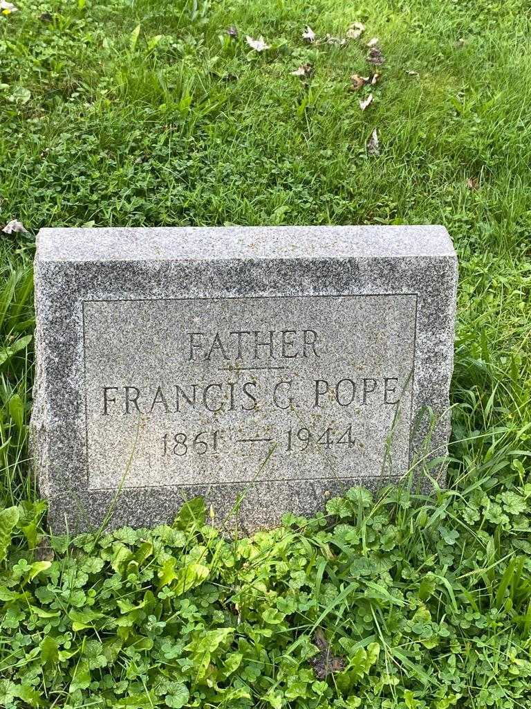 Francis G. Pope's grave. Photo 3