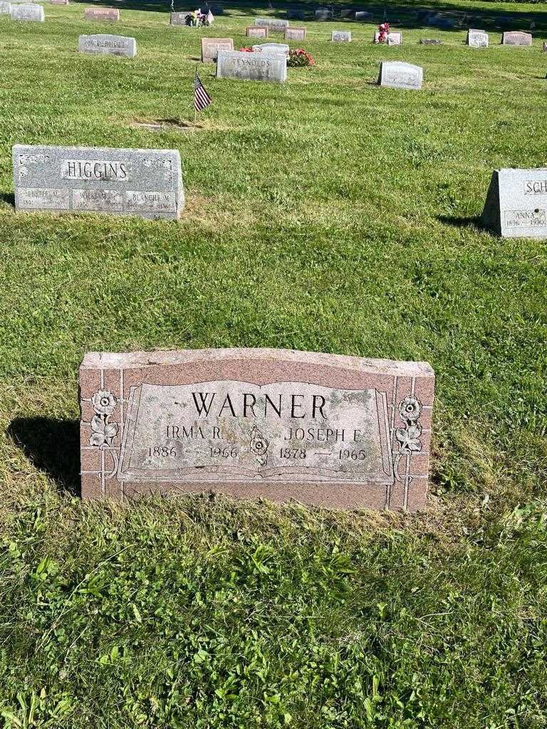 Joseph E. Warner's grave. Photo 2