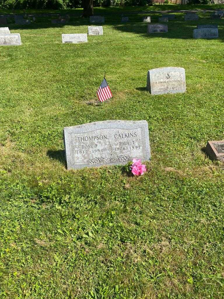 Paul T. Calkins's grave. Photo 2