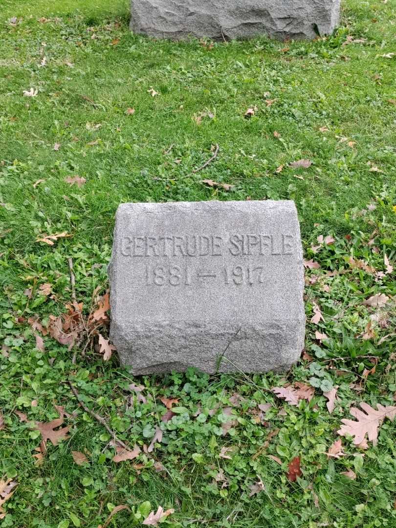 Gertrude S. Sipfle's grave. Photo 2