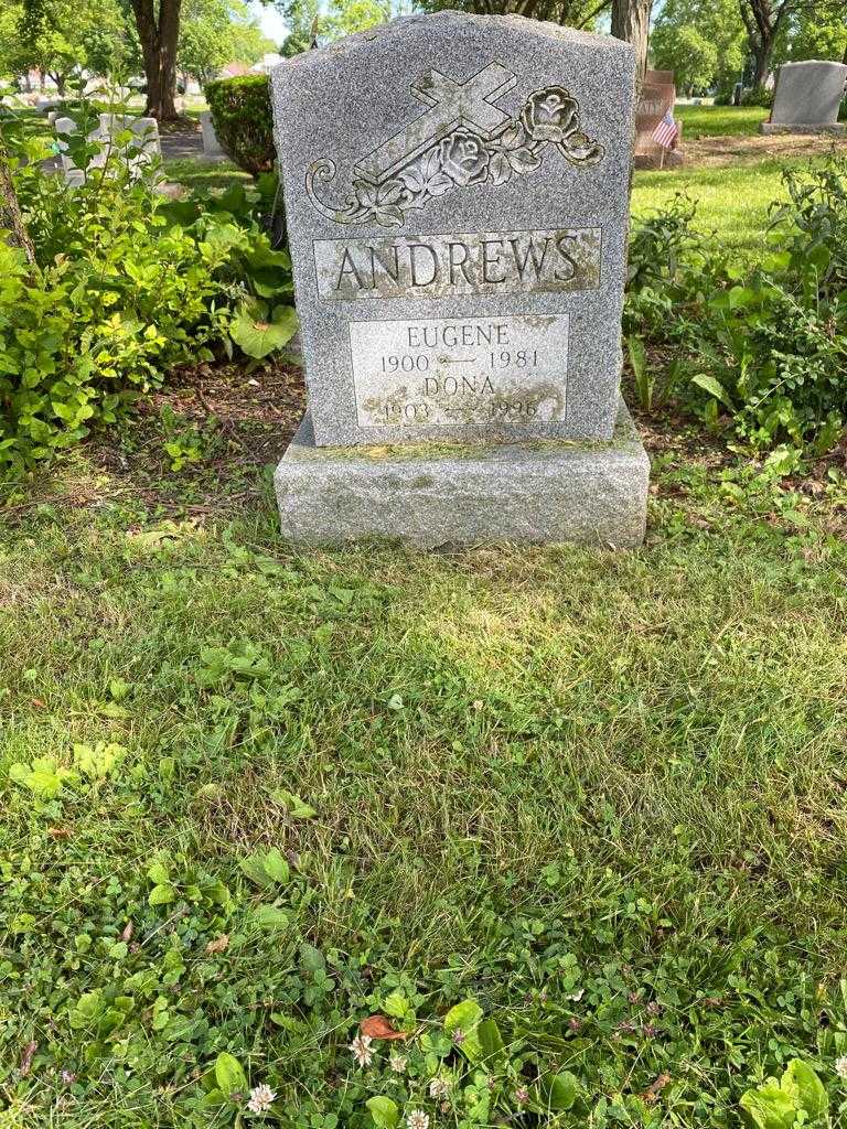 Eugene Andrews's grave. Photo 2