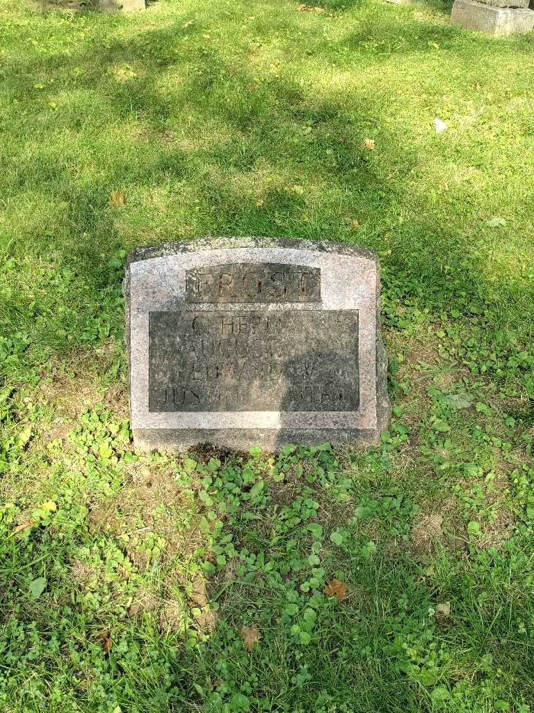 Edward W. Frost's grave. Photo 2