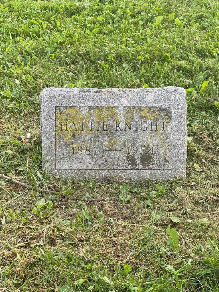 Hattie Knight's grave. Photo 3