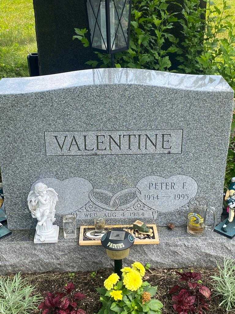 Peter F. Valentine's grave. Photo 3