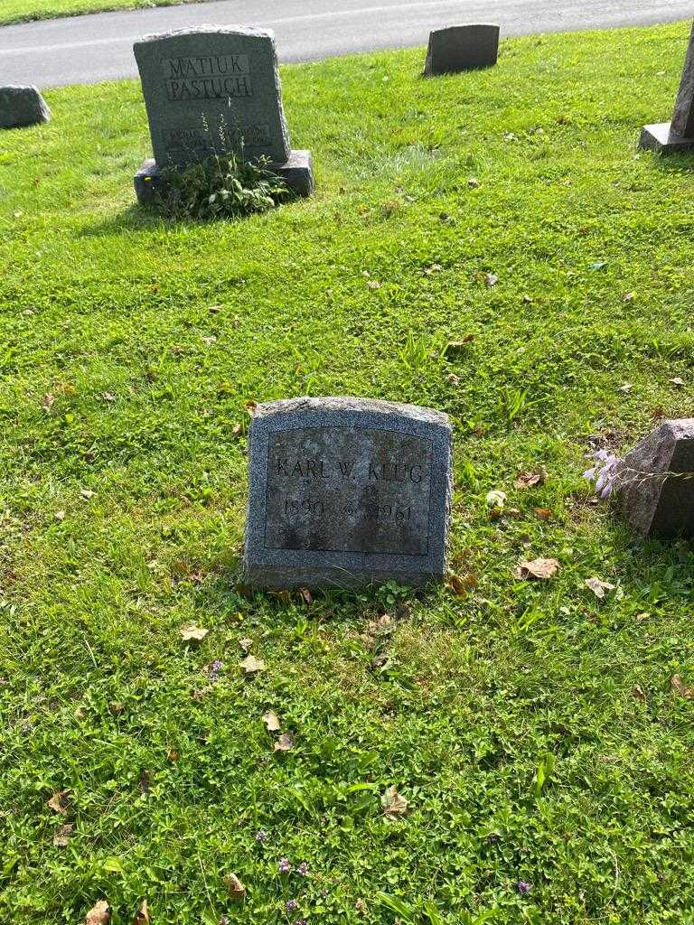 Karl W. Klug's grave. Photo 2