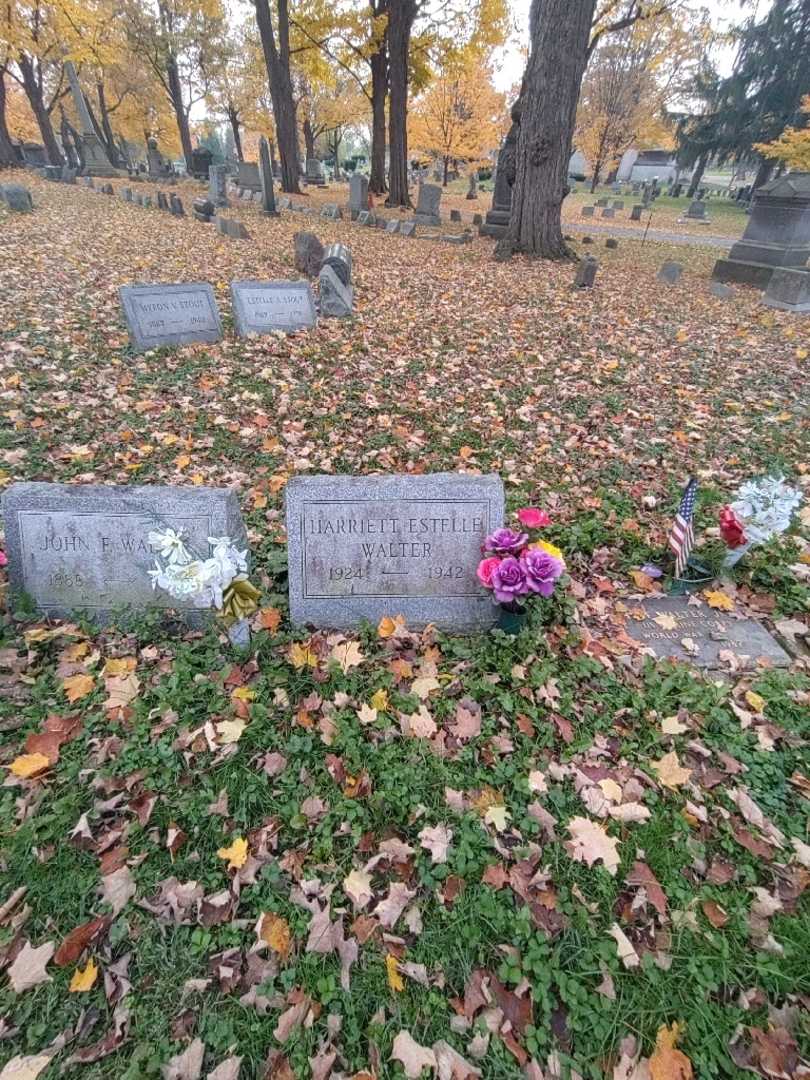 Harriett Estelle Walter's grave. Photo 1