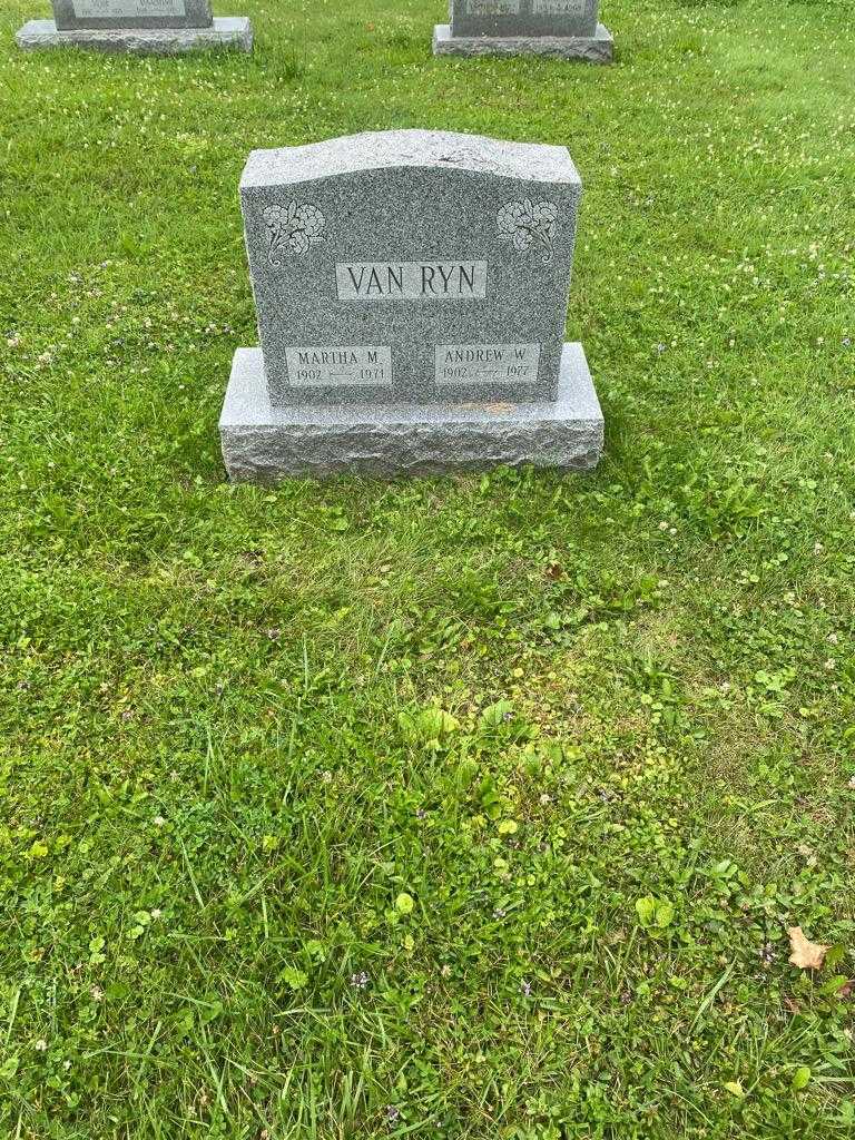 Martha M. Van Ryn's grave. Photo 2