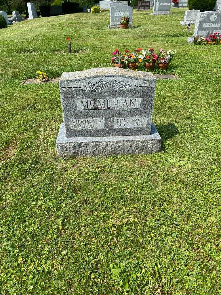 Virginia D. McMillan's grave. Photo 3