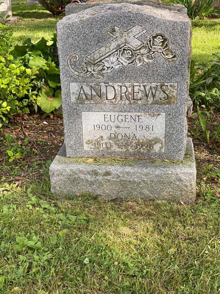 Eugene Andrews's grave. Photo 3