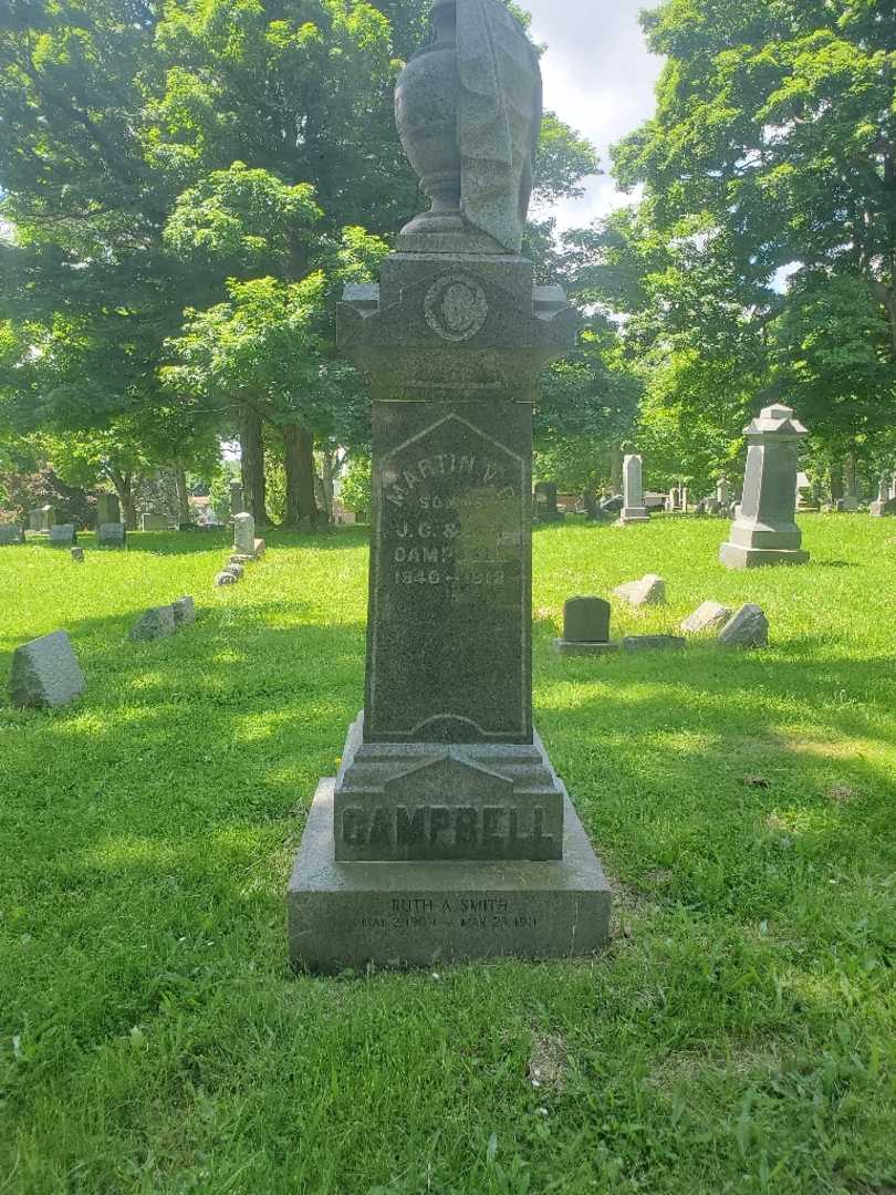 Martin Van Buren Campbell's grave. Photo 3