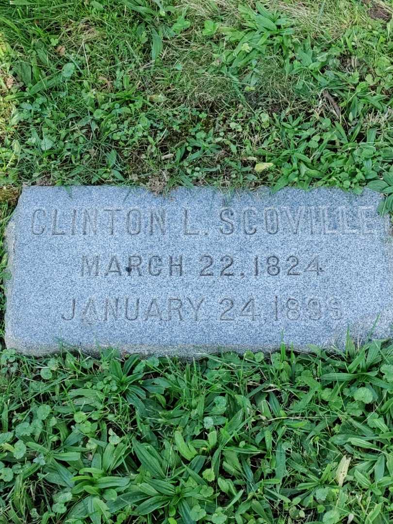 Clinton L. Scoville's grave. Photo 3
