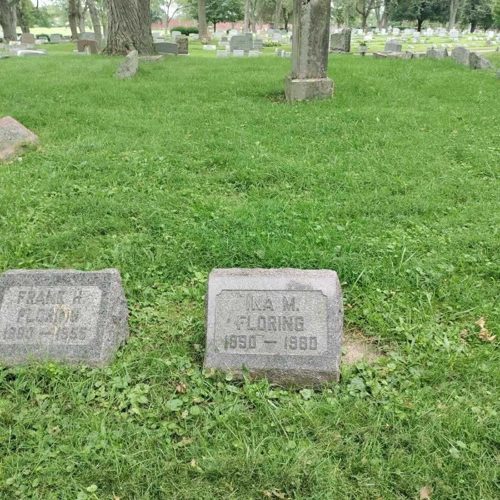 Ina M. Floring's grave. Photo 1