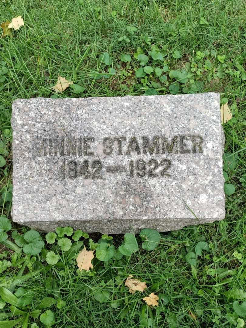 Minnie Stammer's grave. Photo 3
